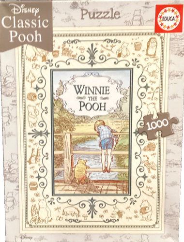 Educa 1000pc Disney: Winnie the Pooh & Christopher Robin jigsaw puzzle Vintage