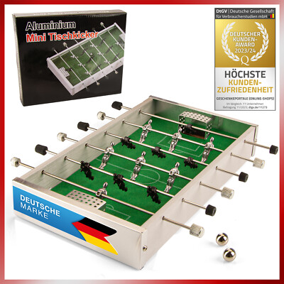 Mini Tischkicker Kickertisch Tischfussball Kicker Spieltisch Miniatur Alu Metall