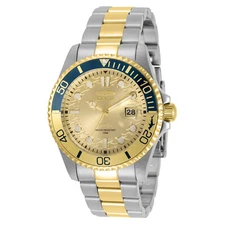 Invicta Men's Watch Pro Diver Quartz Gold Tone Dial Two Tone Bracelet 30948