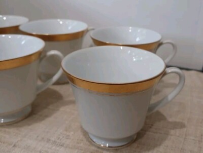  Noritake Tea Cups, Set Of 6 Cups.