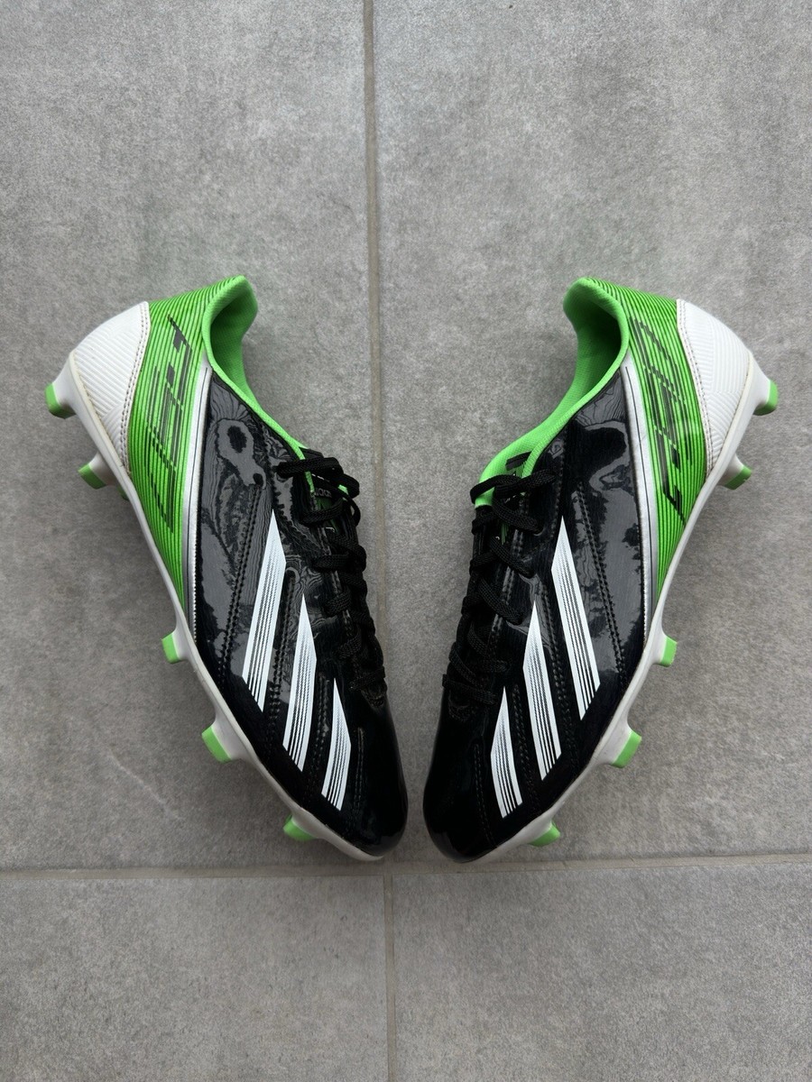 Adidas Men F10 Black/White/Green G65348 FG Soccer Cleats  display picture 1