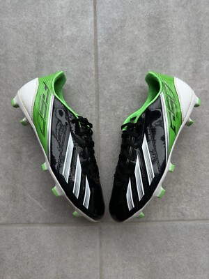 Adidas Men F10 Black/White/Green G65348 FG Soccer Cleats  display picture 1