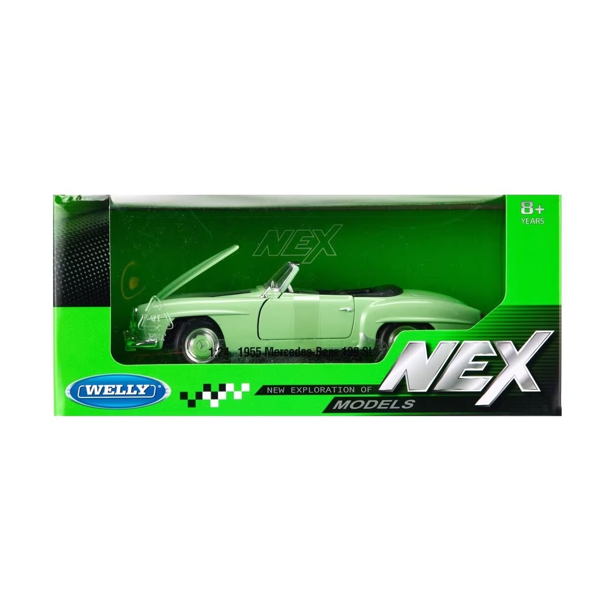 【WELLY】No.2311　MERCEDES-BENZ　190SL　1955 Welly 1:24 1955 Mercedes-Benz 190 SL with Closed Top - Black