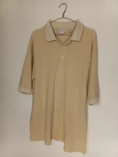 Nologo By Tonix XL 100% Cotton Yellow Golf Polo Shirt Short Sleeve