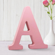 6 Inch Pink Wood Letters Unfinished Wooden Letters for Wall MAGA Decorative Stan