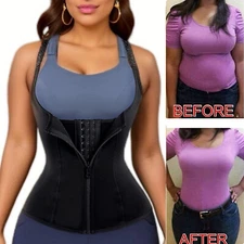 Fajas Reductoras Colombianas Body Shaper Sauna Suit Waist Trainer Shapewear Vest
