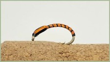 Crisp Packet Buzzer, 6 Pack Orange Crisp Buzzers, Choice of Size For Fly Fishing