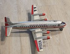 Cragstan Battery Operated American Airlines DC 7 Plane TOY LINE MAR ELECTRA