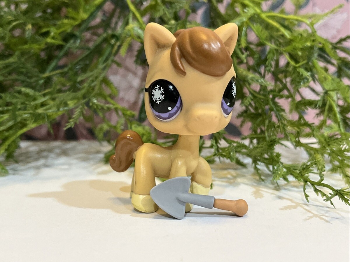 Littlest Pet Shop 684 Lps Authentic Tan Pony Horse Purple