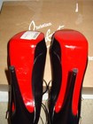 100% AUTH NEW WOMEN LOUBOUTIN SISTOERLESS 150 SHINY BLACK CALF PUMP/HEEL US 11 — photo 8