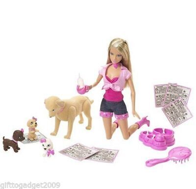 Barbie Doll Taffy Toffee and Puppies Year of Make 2007 New Barbie Doll Taffy Toffee and Puppies Year of Make 2007 New