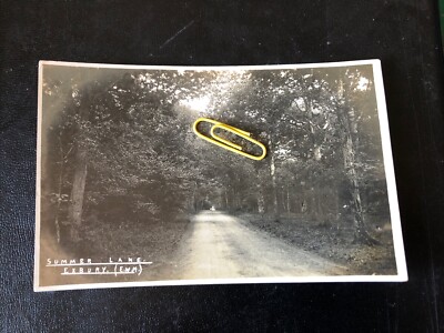 Summer Lane Exbury Hampshire RPPC unbezahlte Straßenansicht
