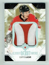 14-15 UD Upper Deck Ultimate Debut Threads  Curtis Lazar  /100  Rookie  Patch