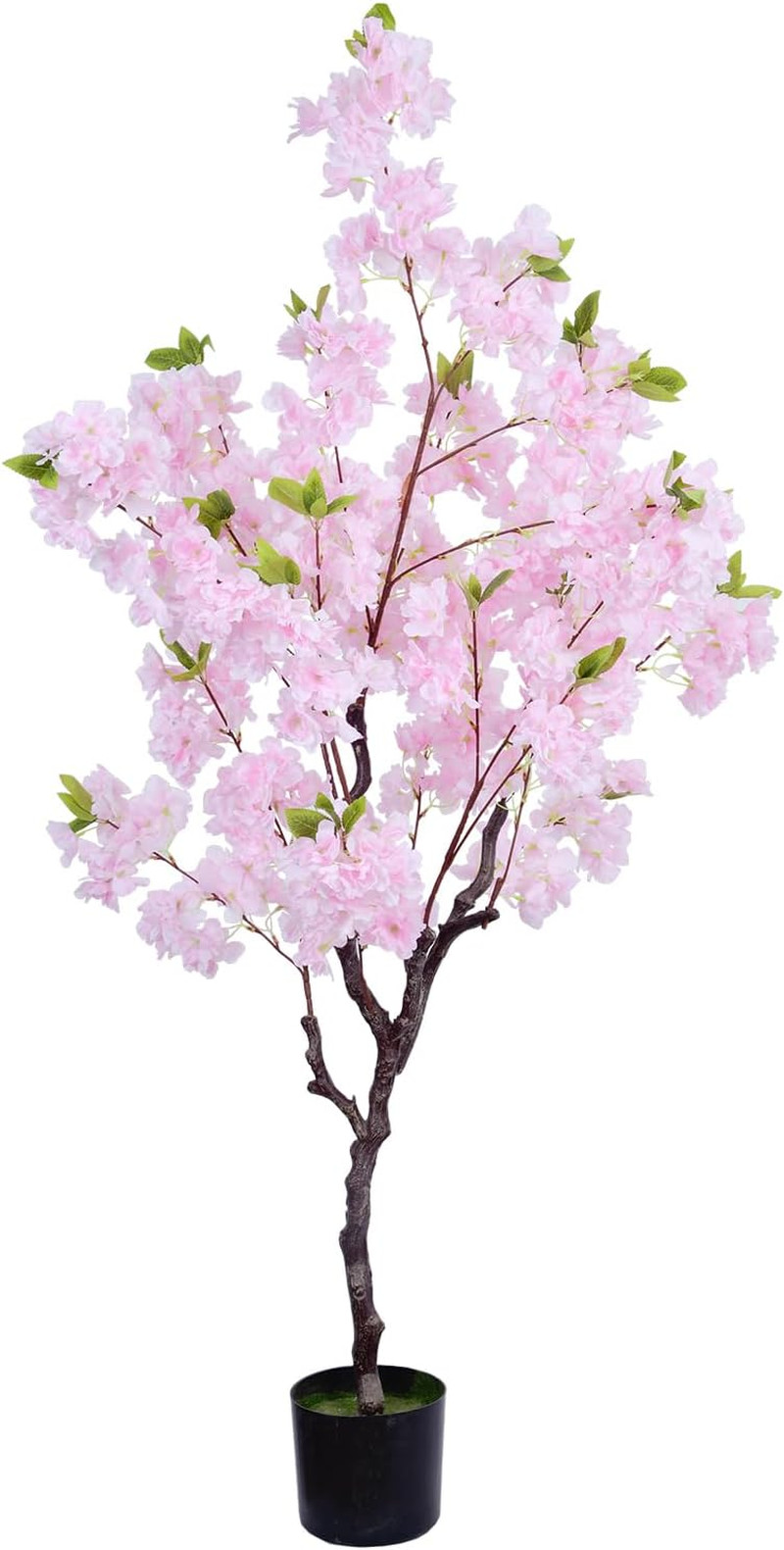 Artificial Cherry Blossom Tree 4.3Ft, Faux Cherry Blossom Tree Fake Pink Cherry