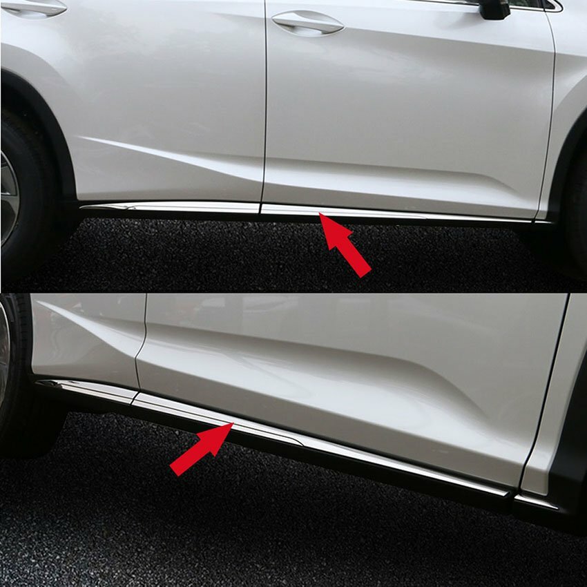 Fit Lexus New RX350 RX450H 20162022 Body Side Molding Trim Overlay