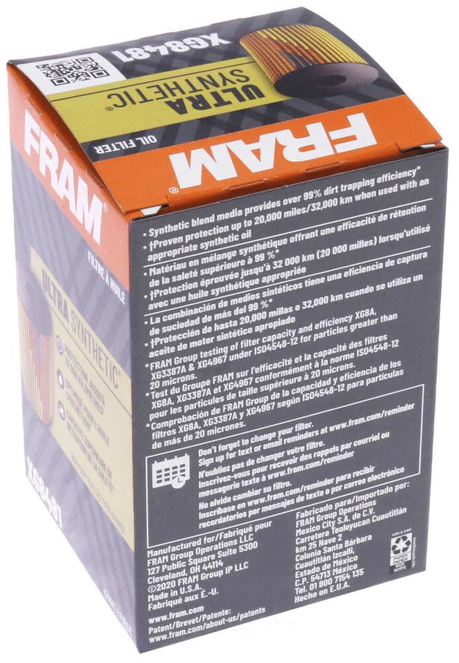 Oil Filter fits 1998-2015 Mercedes-Benz G55 AMG CLK320,E320 E55 AMG  FRAM - Image 3 of 4