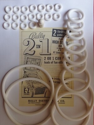 Kit D'élastiques Pour Flipper Bally - Bugs Bunny - Pièces Détachées Neuves