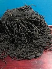 8'' Thin Bullion Fringe Antique Black  By The Yard