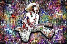 VAN HALEN 12x18inch Poster Eddie Van Halen 4 Print Free Guitar Poster Ship US