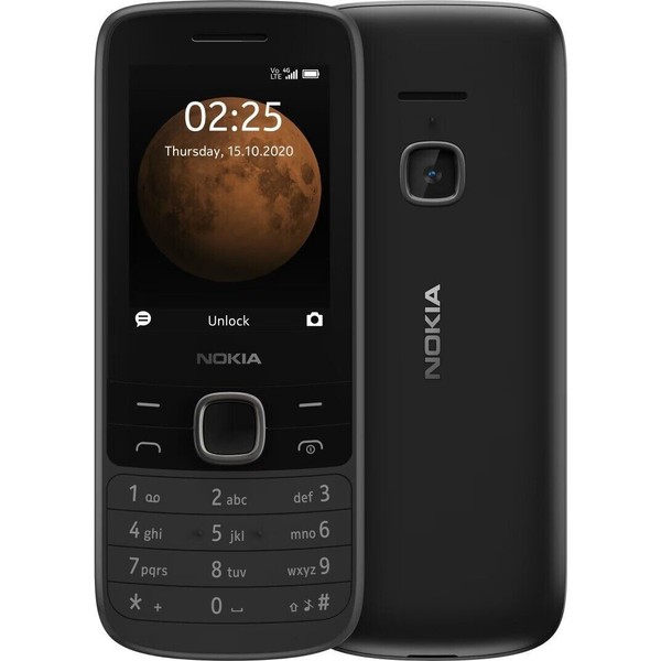 New Boxed Nokia 225 4G Black Unlocked Dual Sim 100 Original Genuine UK Stock - image 2