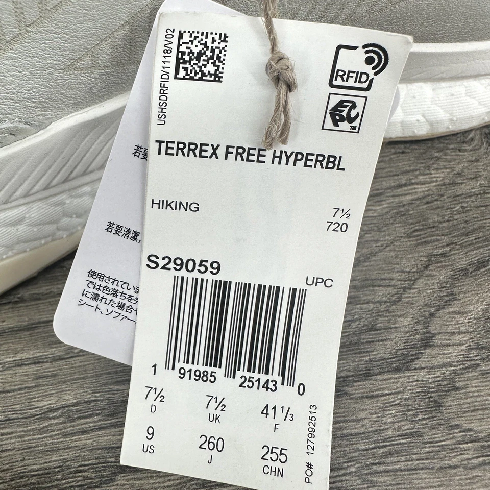 Adidas Terrex Free Hyperblue Mid Zapatos de Senderismo Para Mujer Talla 9 Blanco S29059 Foto 4 de 4