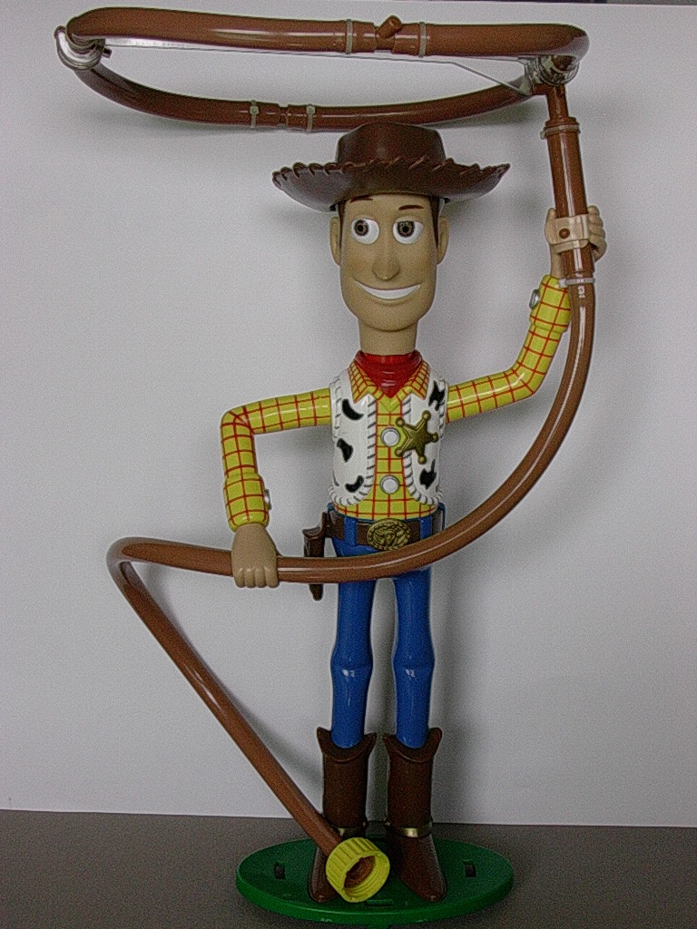 Jouet Woody Sprinkler Lasso Toy Story de jardin bleu en PVC pour enfants