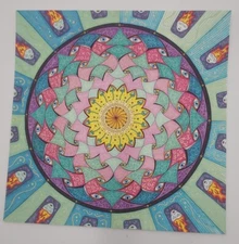 Luka Tratnik Mandala Blotter Art Print Psychedelic Artwork perforated art print