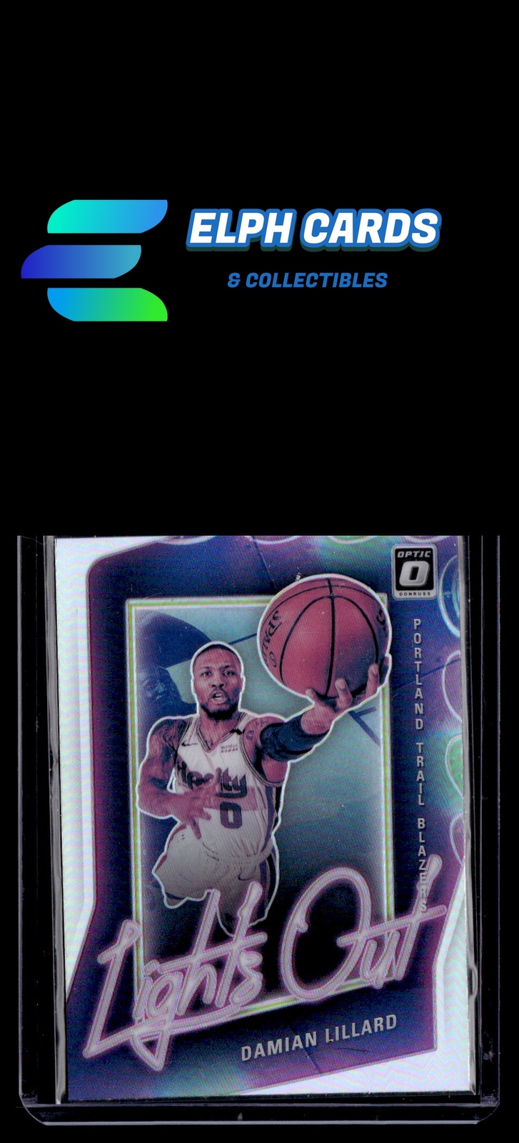 2020-21 Donruss Optic #3 Damian Lillard Lights Out Holo