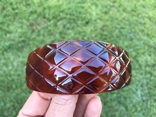 France Luxe Classic Volume Barrette Hair Clip Quilted Brown