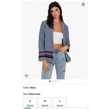 New with tags- free the roses blazer
