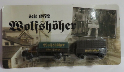 GRELL HO 1/87 TRUCK SEMI TRAILER SCANIA VABIS WOLFSHÖHER BEER BEER