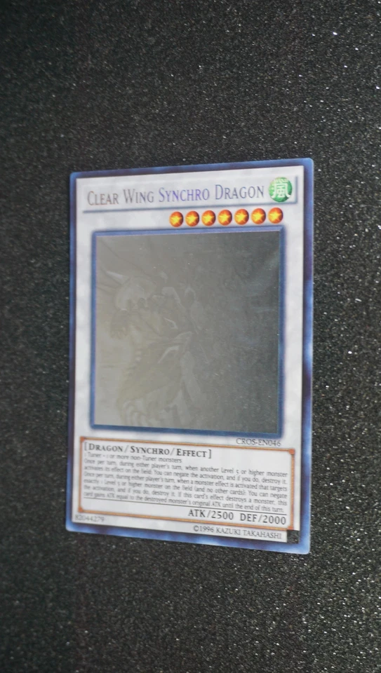 Yugioh GLASFLÜGEL-SYNCHRODRACHE , cros-en046 Ghost Rare englisch Near Mint - Bild 3 von 4