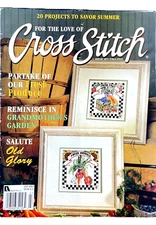 Stitchery Magazine July 2001 Leisure Arts FOR THE LOVE OF CROSS STITCH