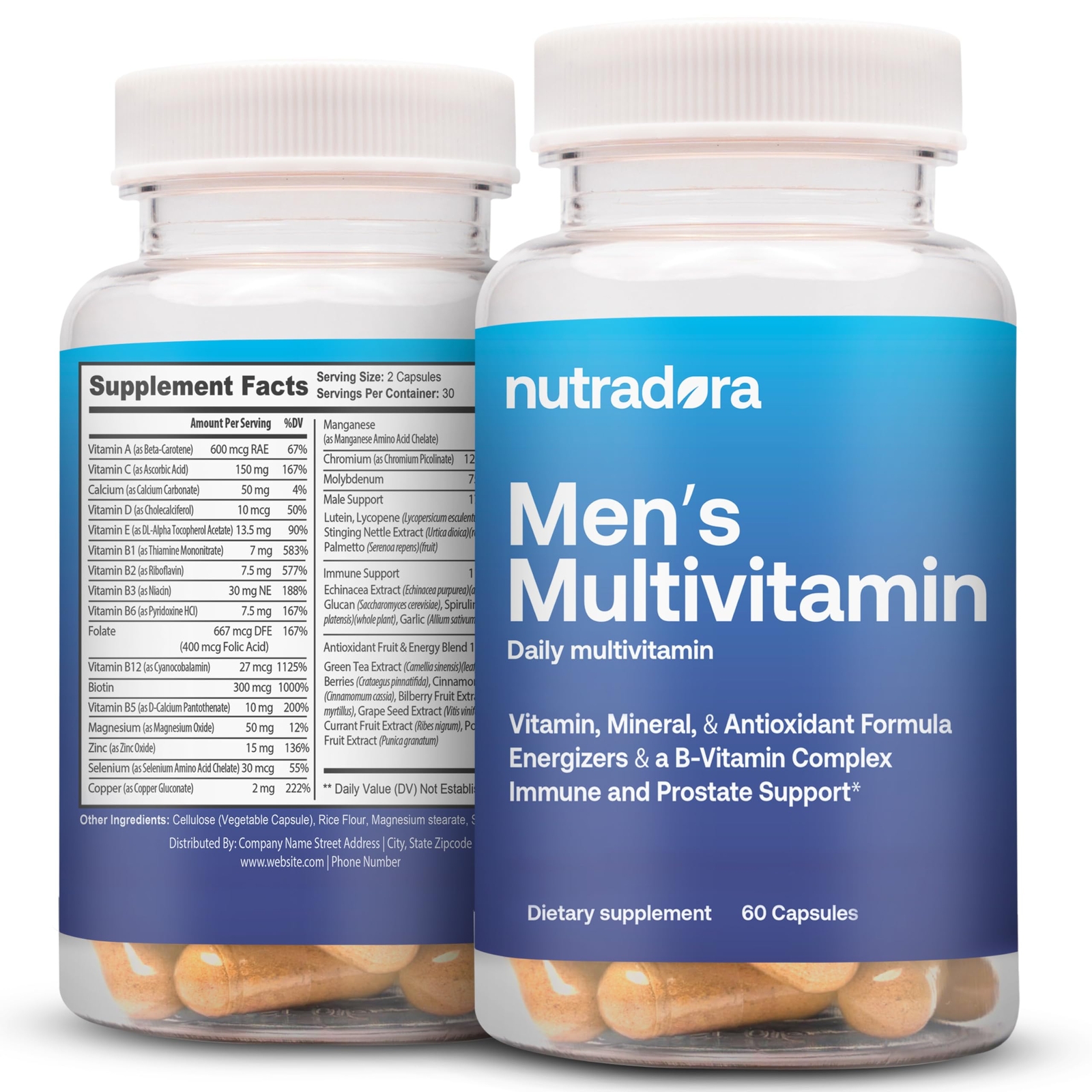 Multivitamin for Men - Daily Mens Multivitamins & Multiminerals Supplement fo...