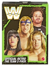 WWE RETRO DX 4-PACK FIGURES CHYNA TRIPLE H NEW AGE OUTLAWS BILLY GUNN ROAD DOGG