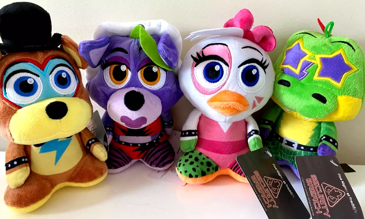 Five Nights at Freddy FNAF Security Breach Plush Set of 4 Toys 7-8