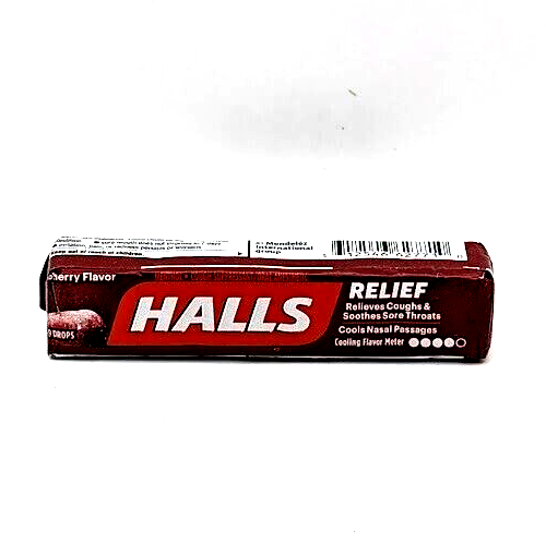 Halls Triple Soothing Action Cough Drops, Cherry 9 Per Pack Exp 09/24 2 ...