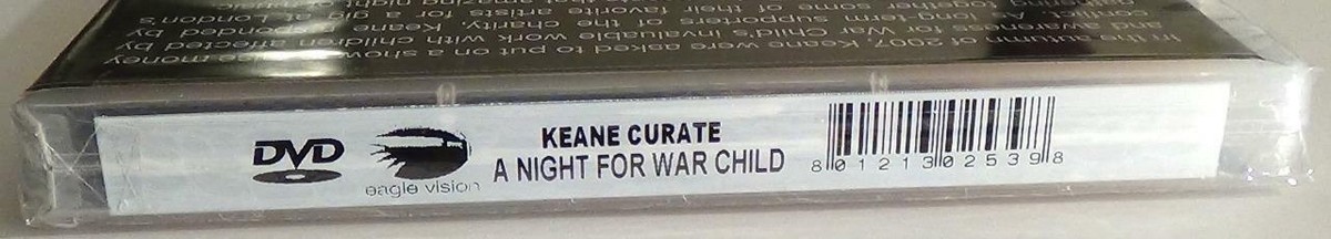 KEANE Curate A Night For WAR Child DVD 2008 NEW / Sealed