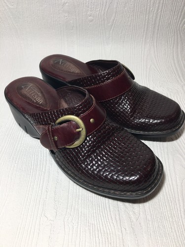 Muletto Clarks Artisan Collection in pelle marrone intrecciata. Taglia 6M - Foto 5 di 8