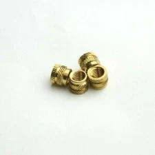 30 Pcs M5 x 5.8 mm Knurled Brass Threaded Heat Set Inserts 3D Printing