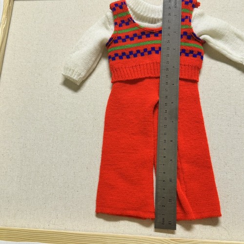 Vintage Doll Clothes Knit Jumpsuit With Vest Doll 11" 12" Mod- 1960’s Retro - Picture 19 of 23