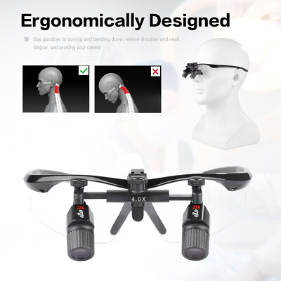 4.0X450mm Ultra-light Dental Ergonomic Loupes Surgical Magnifying Glasses DY-119