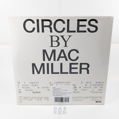 Mac Miller - Circles 2xLP UO LE White Vinyl Urban Outfitters - NEW