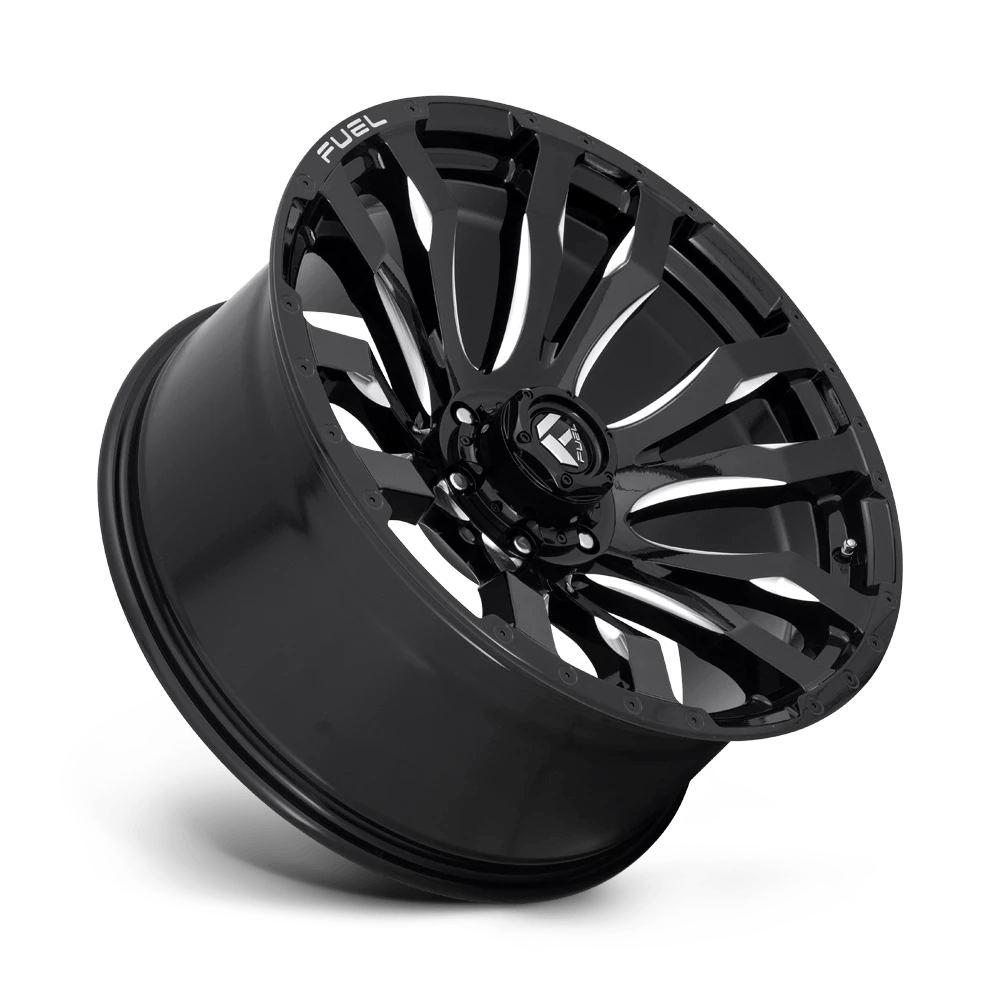 Fuel Blitz D673 20x10 18 Gloss Black Milled Wheel 6x139.7 6x5.5 (QTY 1