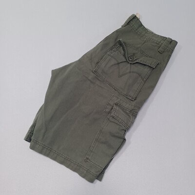 Levi's Cargo Shorts Vintage 2005 Mens 32 Loose Army Green Cotton