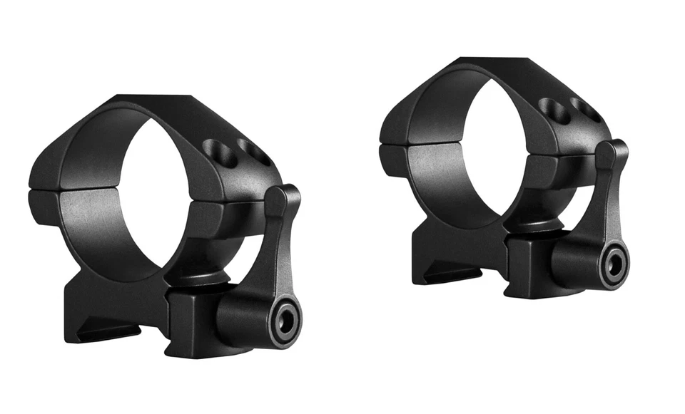 HAWKE 23016 30mm Stahl Ringmontagen Mittel für Weaver Schiene Schnellspannhebel