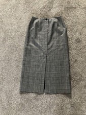 Harve Benard Plaid Wool Skirt size M   maxi straight workwear career casual