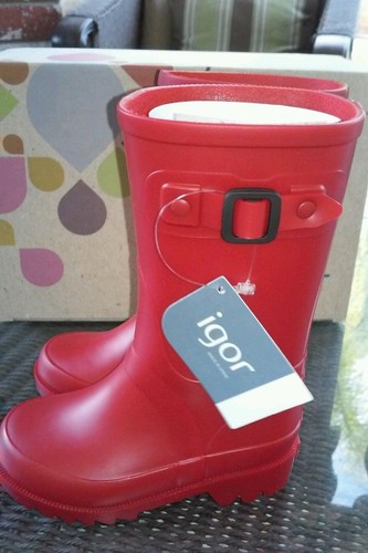 Scatola di nuovi stivali pioggia Igor PITER Rojo Rosso Baby erranti SZ EUR  23 US 6 Scarpe SPAGNA | eBay