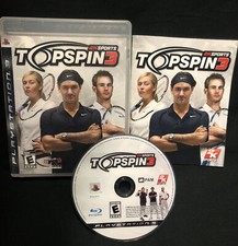 Top Spin 3 (Sony PlayStation 3, 2008) Tested And Complete