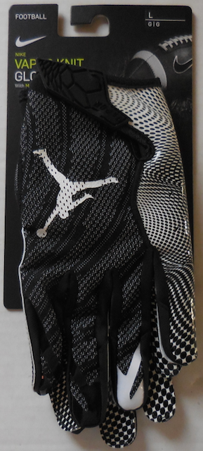 Nike Jordan NFL Vapor Knit 3.0 Football Gloves Men Black/White